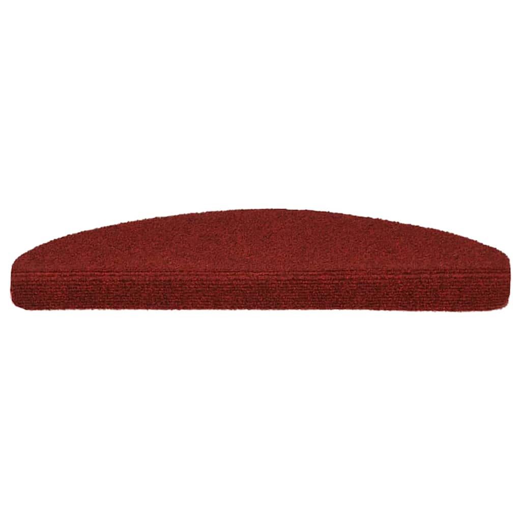 Stair Treads Self-Adhesive 5 pcs. 65x21x4 cm Bordeaux Red Semi-Circular Large