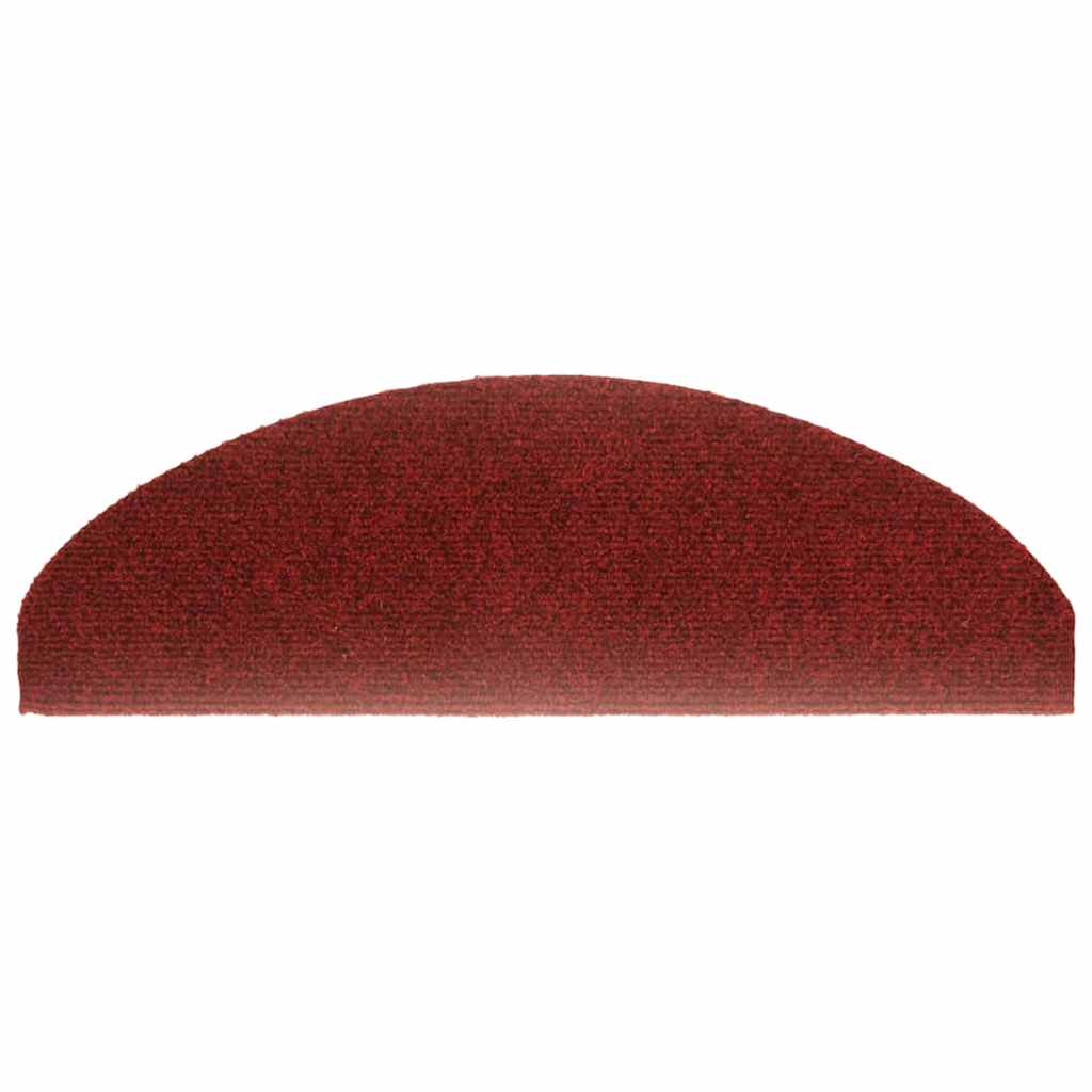 Stair Treads Self-Adhesive 5 pcs. 65x21x4 cm Bordeaux Red Semi-Circular Large