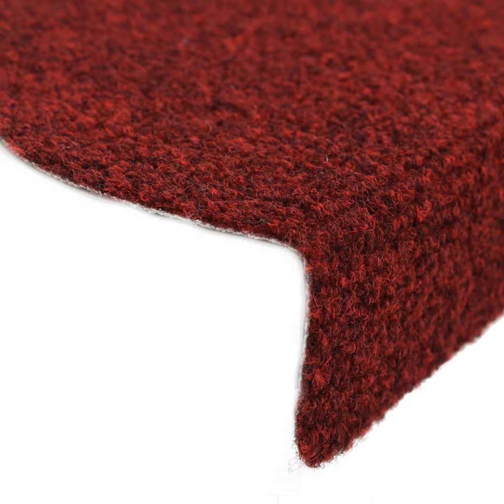 Stair Treads Self-Adhesive 5 pcs. 65x21x4 cm Bordeaux Red Semi-Circular Large