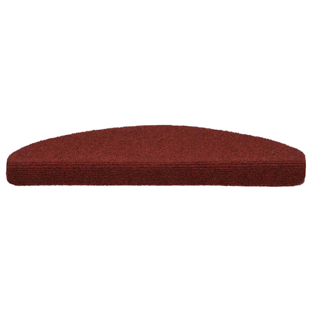 Tapis de marche auto-adhésifs 10 pièces 65x21x4 cm Bordeaux Semi-rond Grand