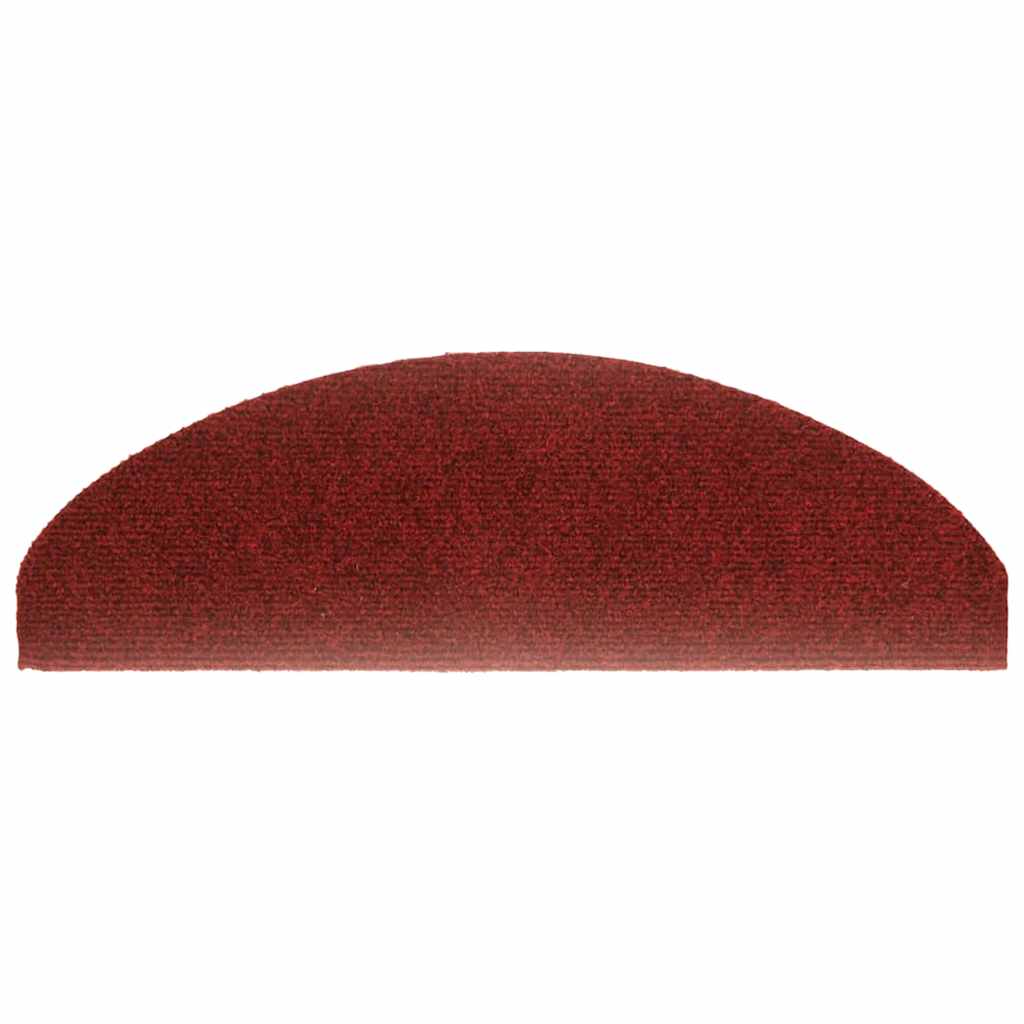 Tapis de marche auto-adhésifs 10 pièces 65x21x4 cm Bordeaux Semi-rond Grand