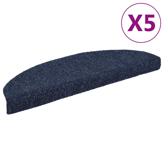 Tapis de marche autocollants 5 p. 65x21x4 cm Bleu Demi-lune Grande