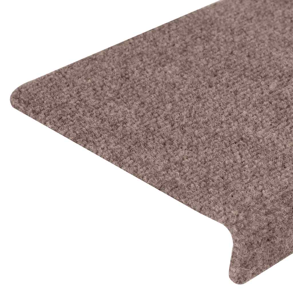 Stufenmatten Selbstklebend 5 Stk. 65x21x4 cm Creme Rechteckiger Rand