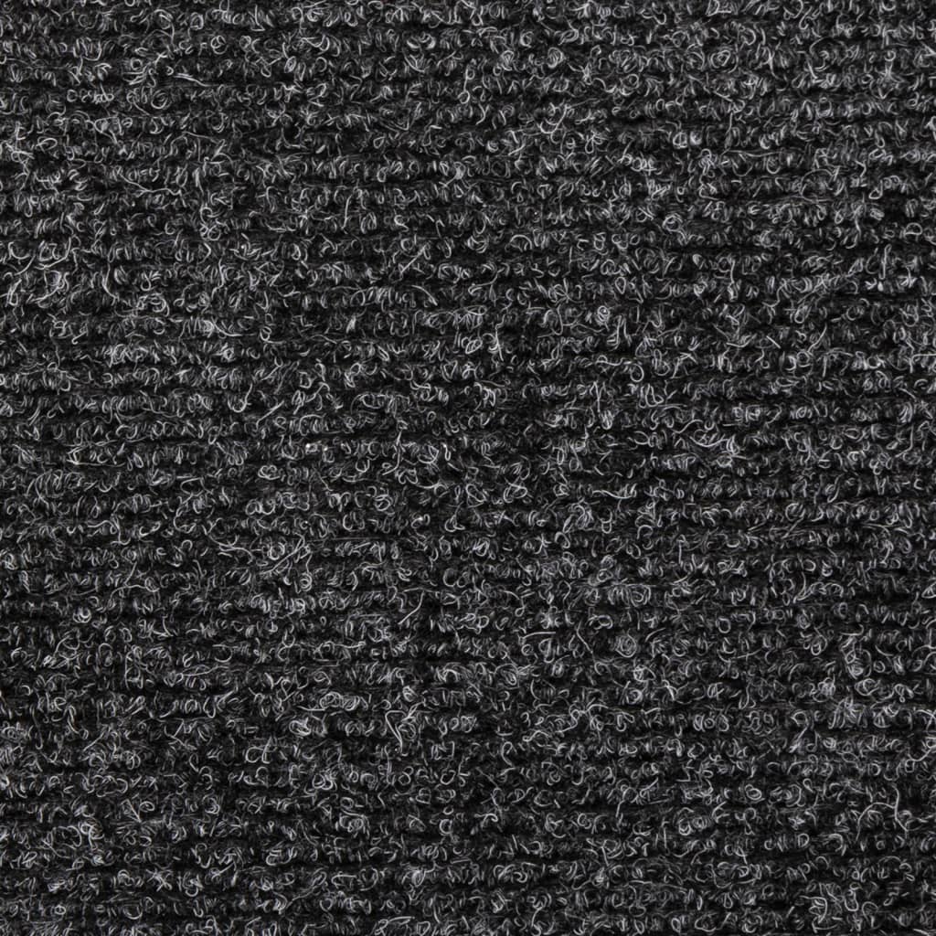 Tapis de marchettes auto-adhésifs 5 pièces 65x21x4 cm Gris Bord Rectangulaire