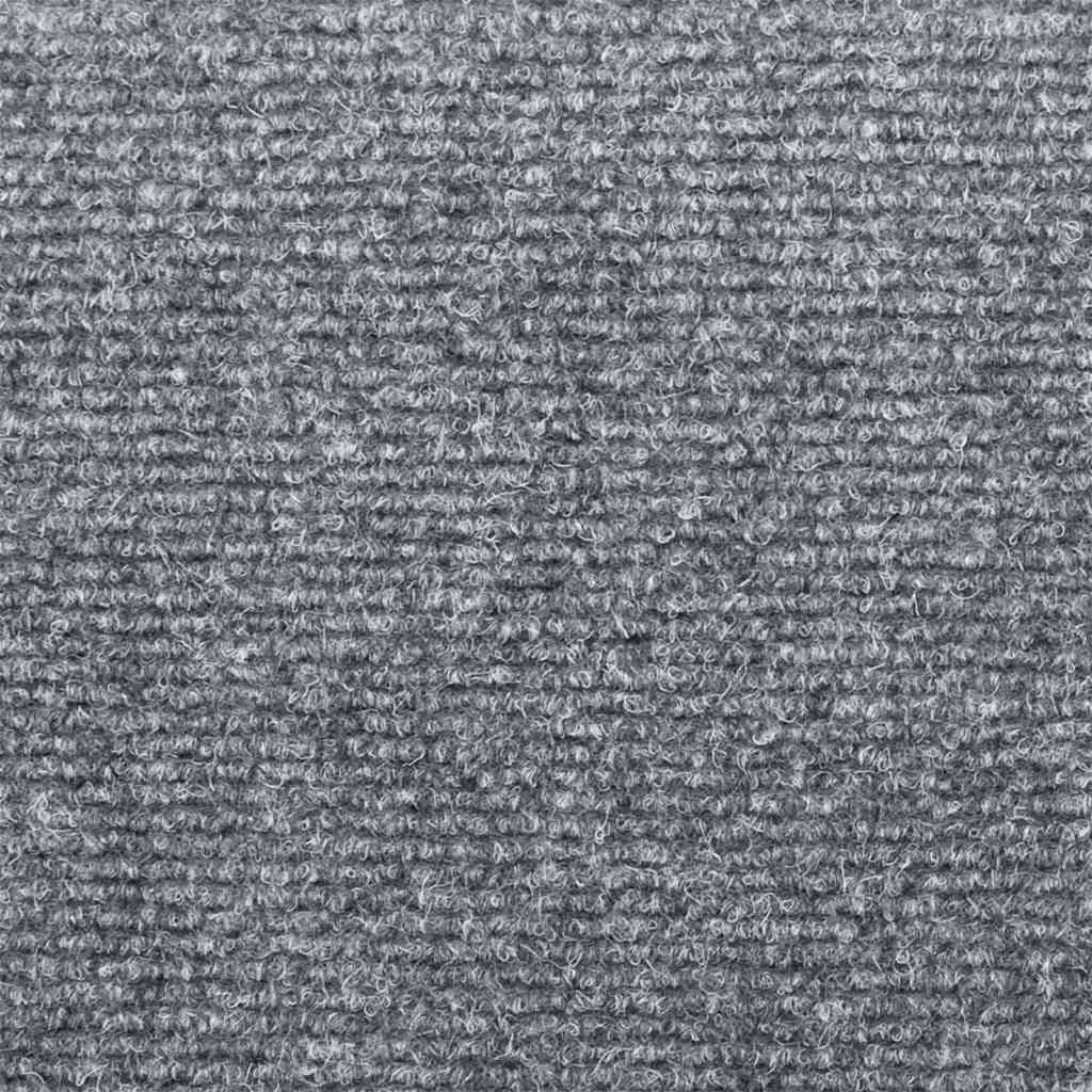 Stair Mats Self-Adhesive 10 pcs. 65x21x4 cm Light Grey Rectangular Edge