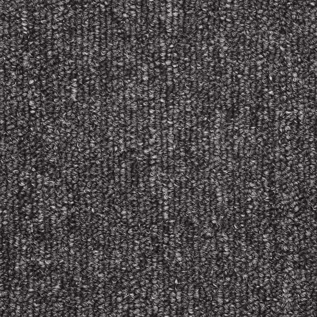 Tapis de marche d'escalier 10 pces 56x17x3 cm Anthracite Demi-lune