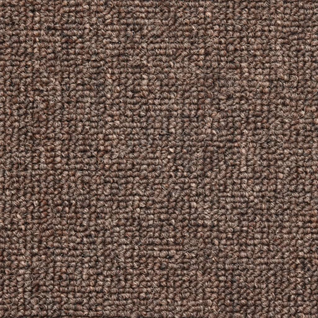 Tapis de marches 10 pcs. 56x17x3 cm Marron café Demi-rond