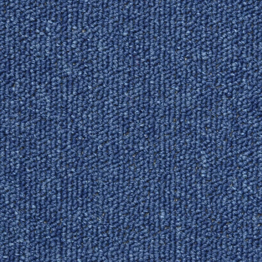 Stair Mats 10 pcs. 56x17x3 cm Blue Semi-Circular