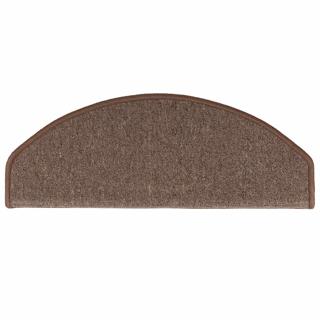 Marches d'escalier 10 pcs 65x24x4 cm Marron café Semi-circulaire Grande