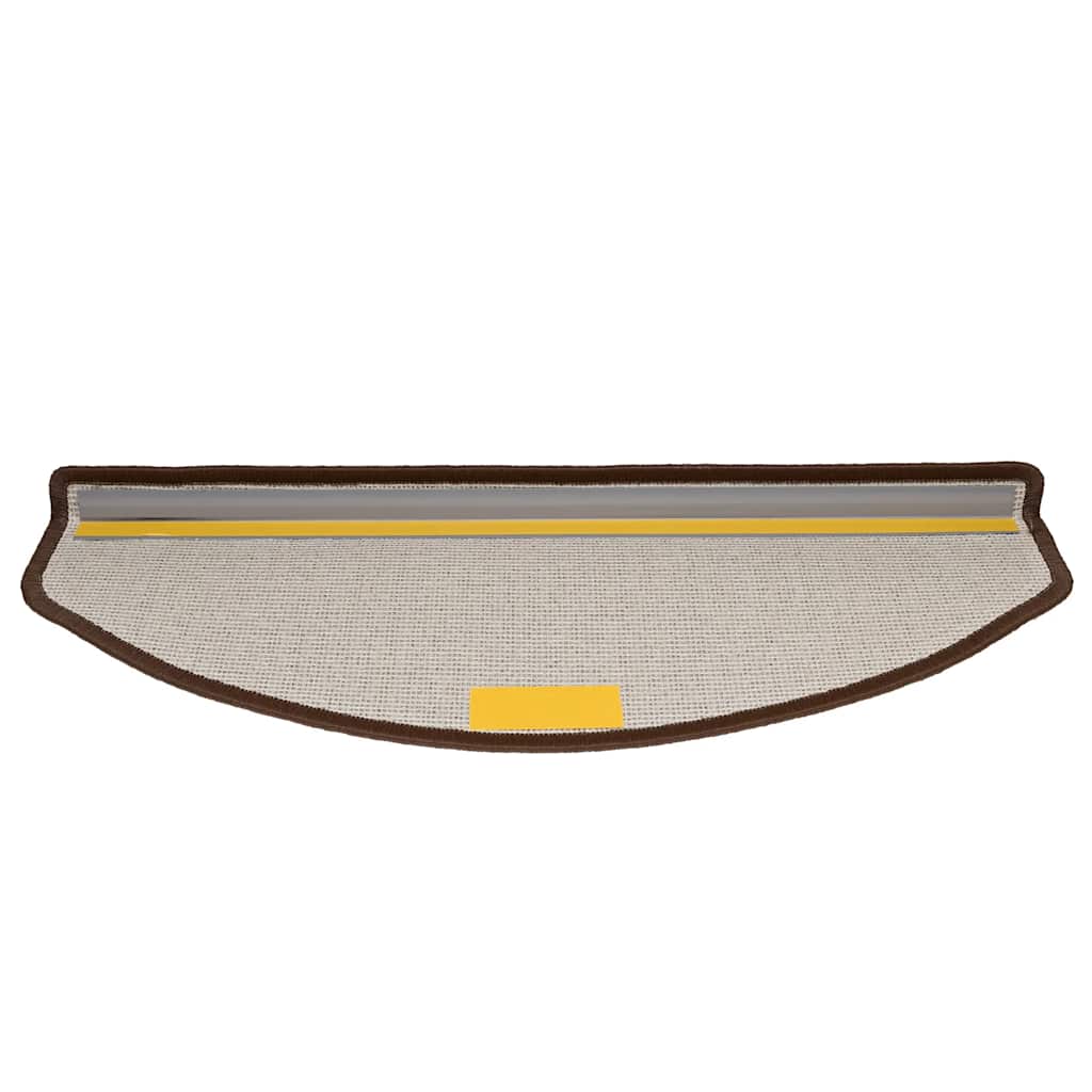 Marches d'escalier 10 pcs 65x24x4 cm Marron café Semi-circulaire Grande
