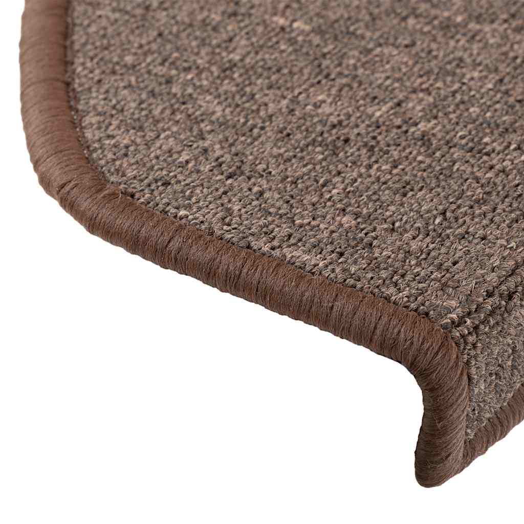 Marches d'escalier 10 pcs 65x24x4 cm Marron café Semi-circulaire Grande