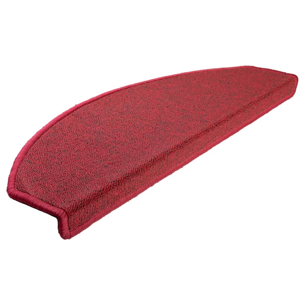 Stufenmatten 10 Stk. 65x24x4 cm Rot Halbrund Groß