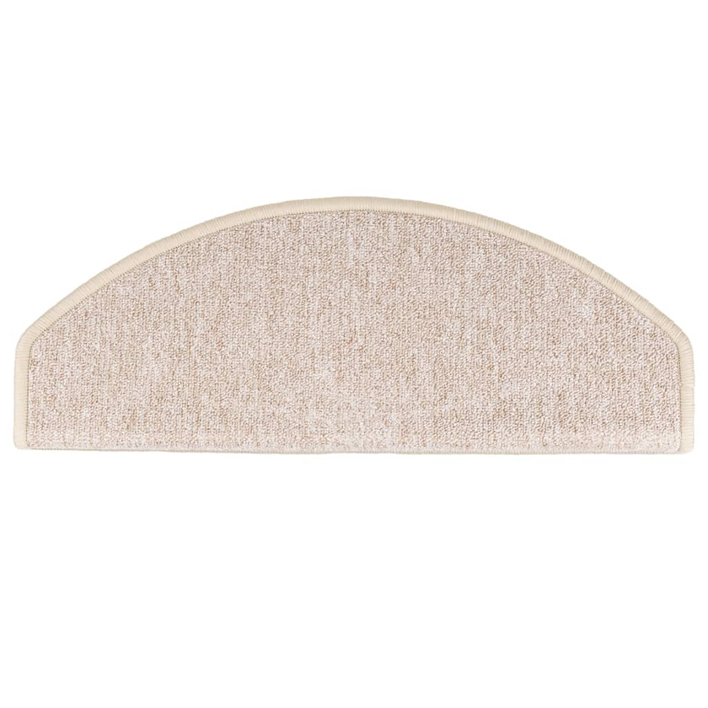 Marches d'escalier 10 pcs 65x24x4 cm Taupe Semi-circulaire Grand