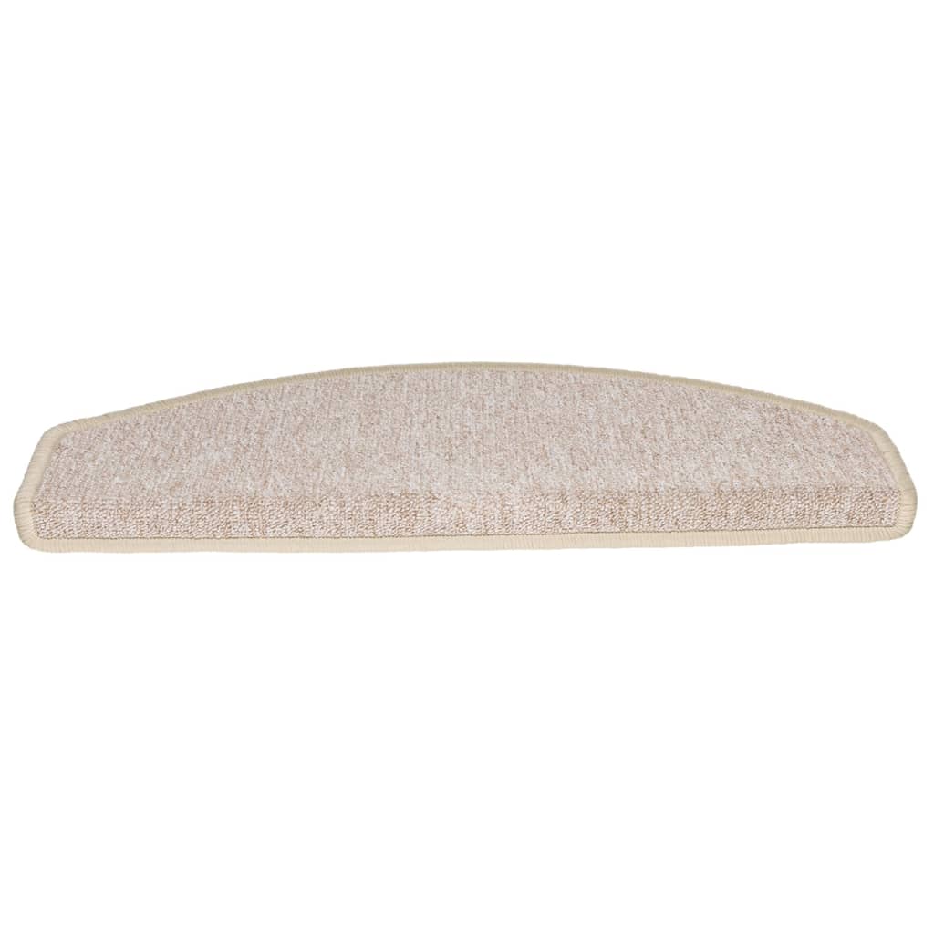 Marches d'escalier 10 pcs 65x24x4 cm Taupe Semi-circulaire Grand