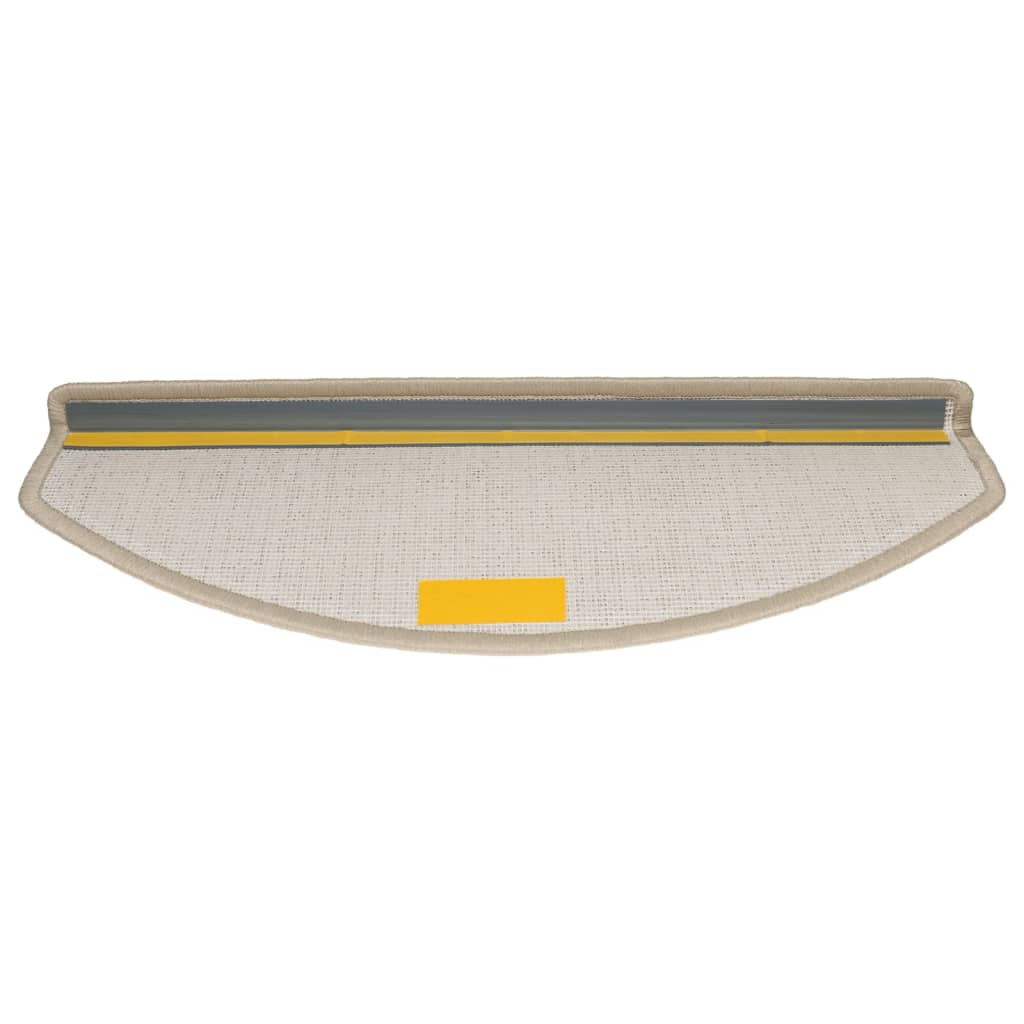 Marches d'escalier 10 pcs 65x24x4 cm Taupe Semi-circulaire Grand