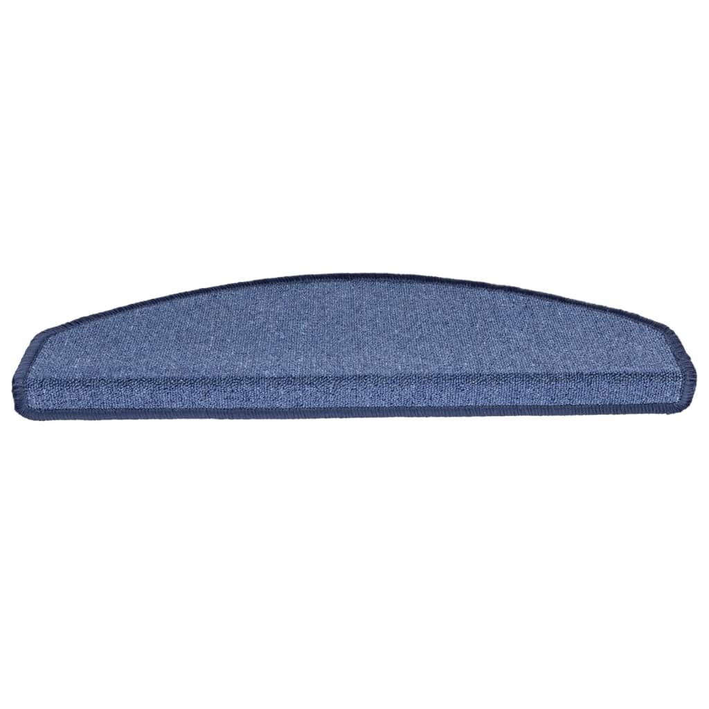 Marches d'escalier 10 pcs. 65x24x4 cm Bleu Demi-Rond Grand