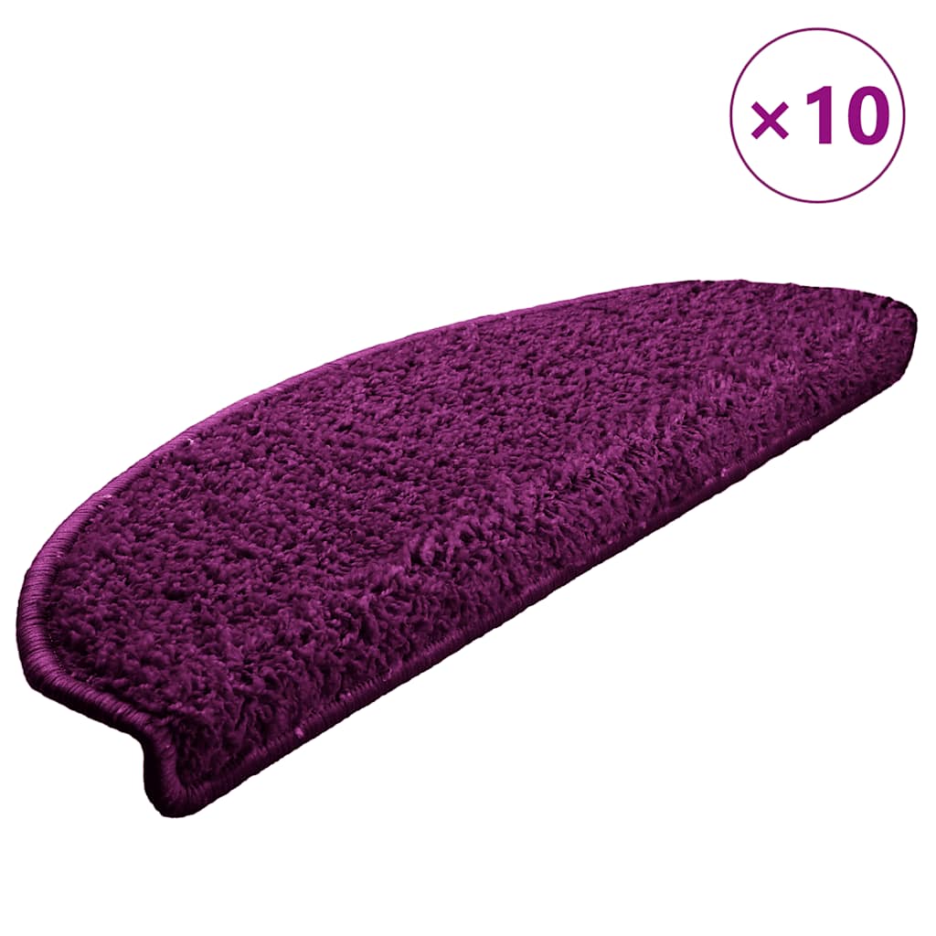 Marches d'escalier 10 p. 65x21x4 cm Violet Demi-rond Grand
