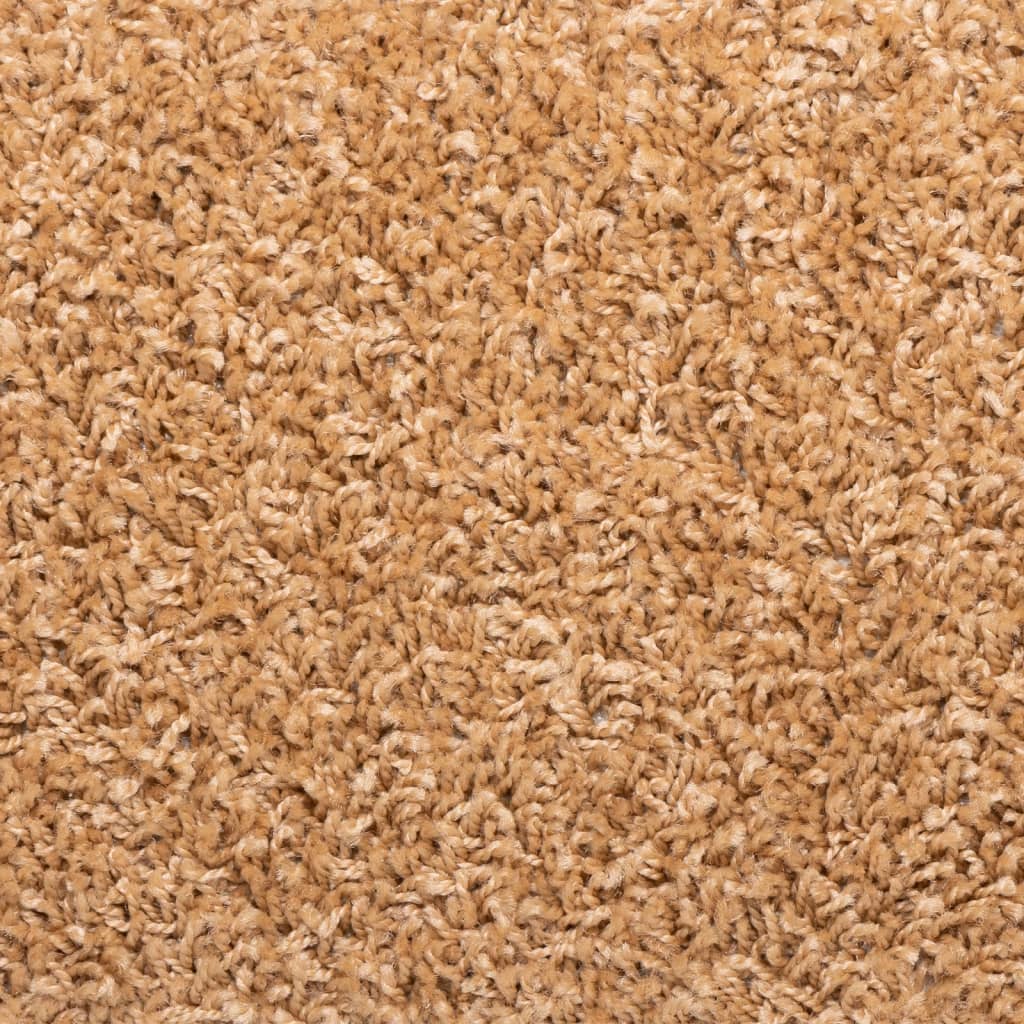 Tapis de marche d'escalier 10 p. 65x21x4 cm Beige Bord rectangulaire