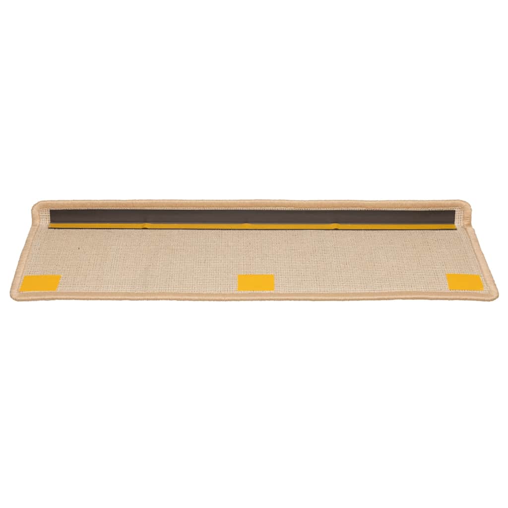 Marches d'escalier 10 pcs. 65x21x4 cm Crème Bord Rectangulaire
