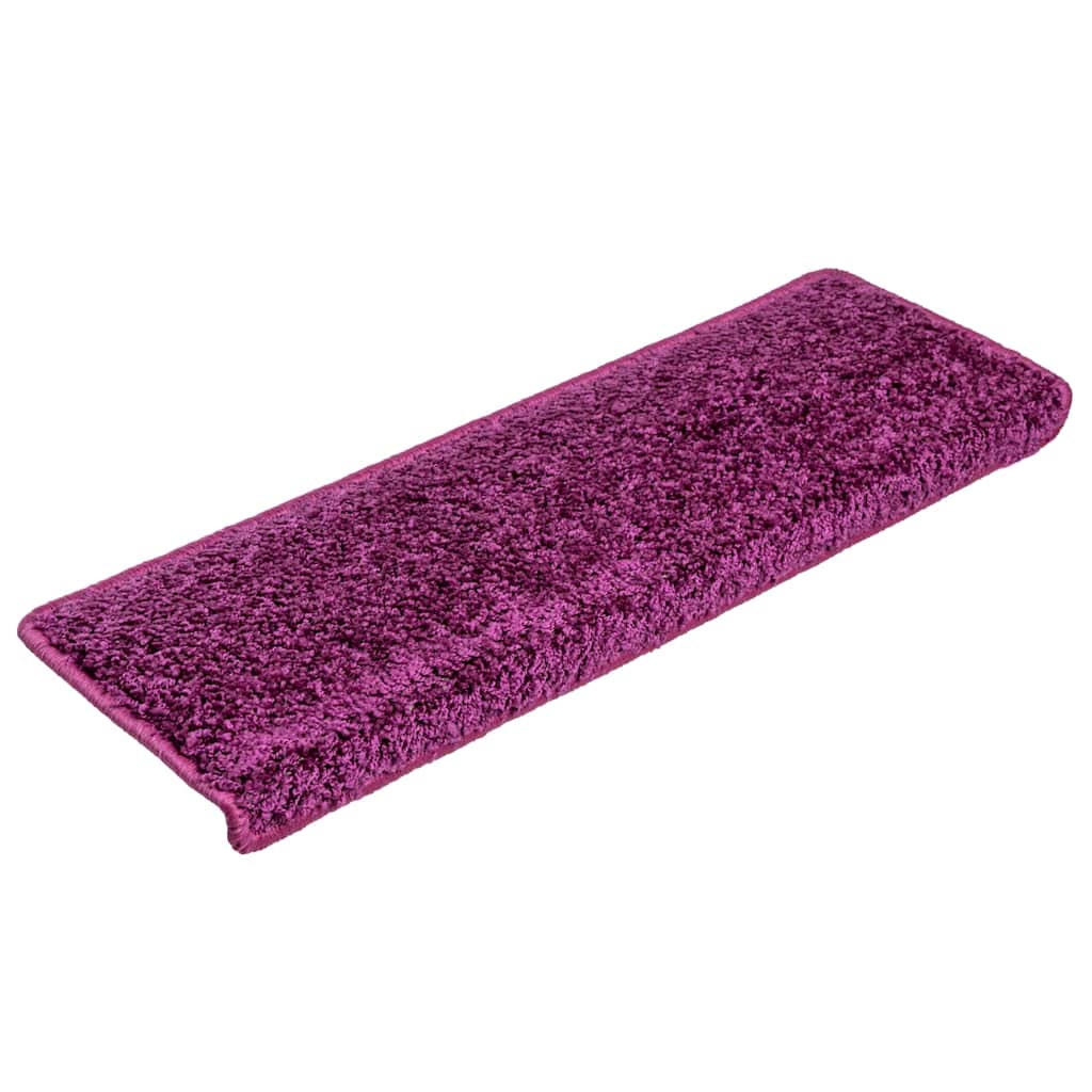 Stufenmatten 10 Stk. 65x21x4 cm Violett Rechteckiger Rand