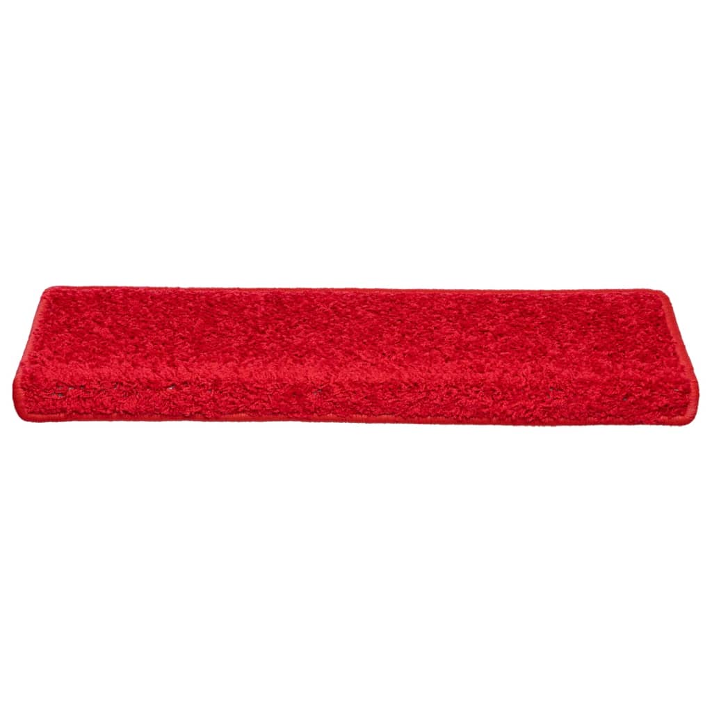 Marches d'escalier 10 pcs. 65x21x4 cm Rouge Bordure rectangulaire