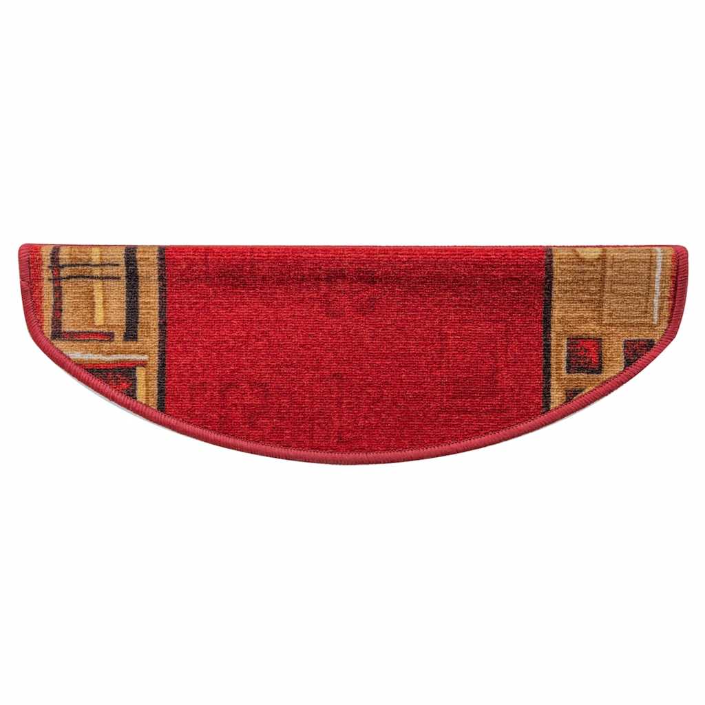 Marches auto-adhésives 10 pces 65x21x4 cm Rouge