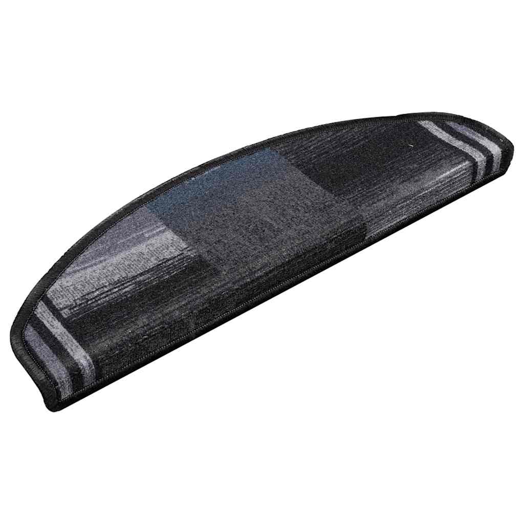 Stair Treads Self-Adhesive 5 Pcs. 65x21x4 cm Black Grey