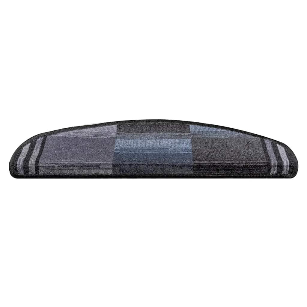 Stair Treads Self-Adhesive 5 Pcs. 65x21x4 cm Black Grey