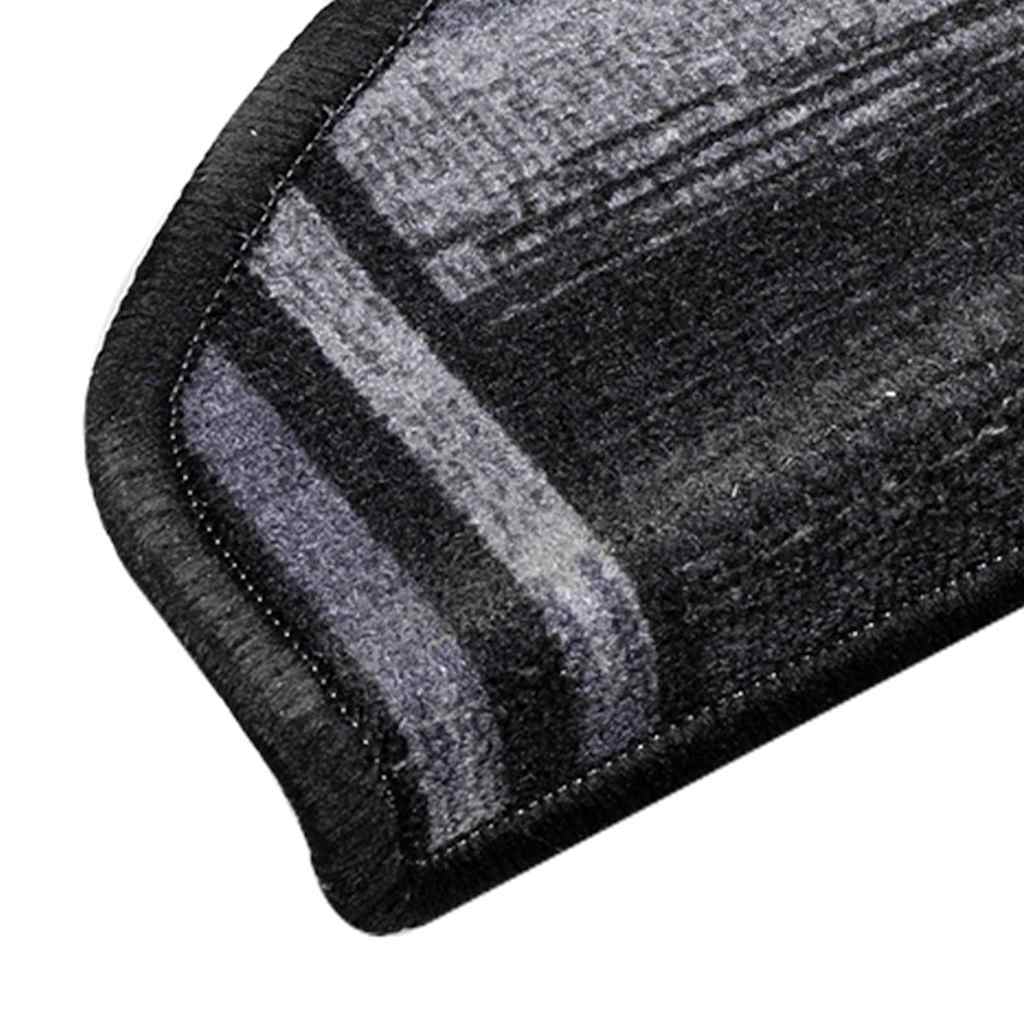 Stair Treads Self-Adhesive 5 Pcs. 65x21x4 cm Black Grey