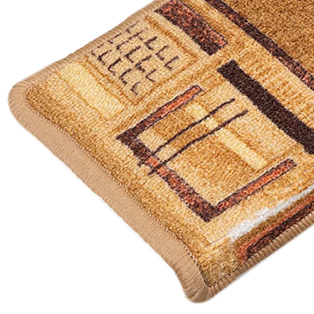 Stair Mats Self-Adhesive 5 pcs. 65x21x4 cm Beige
