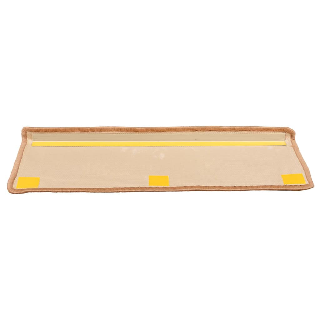 Tapis de marche antidérapants auto-adhésifs 10 pcs 65x21x4 cm Beige