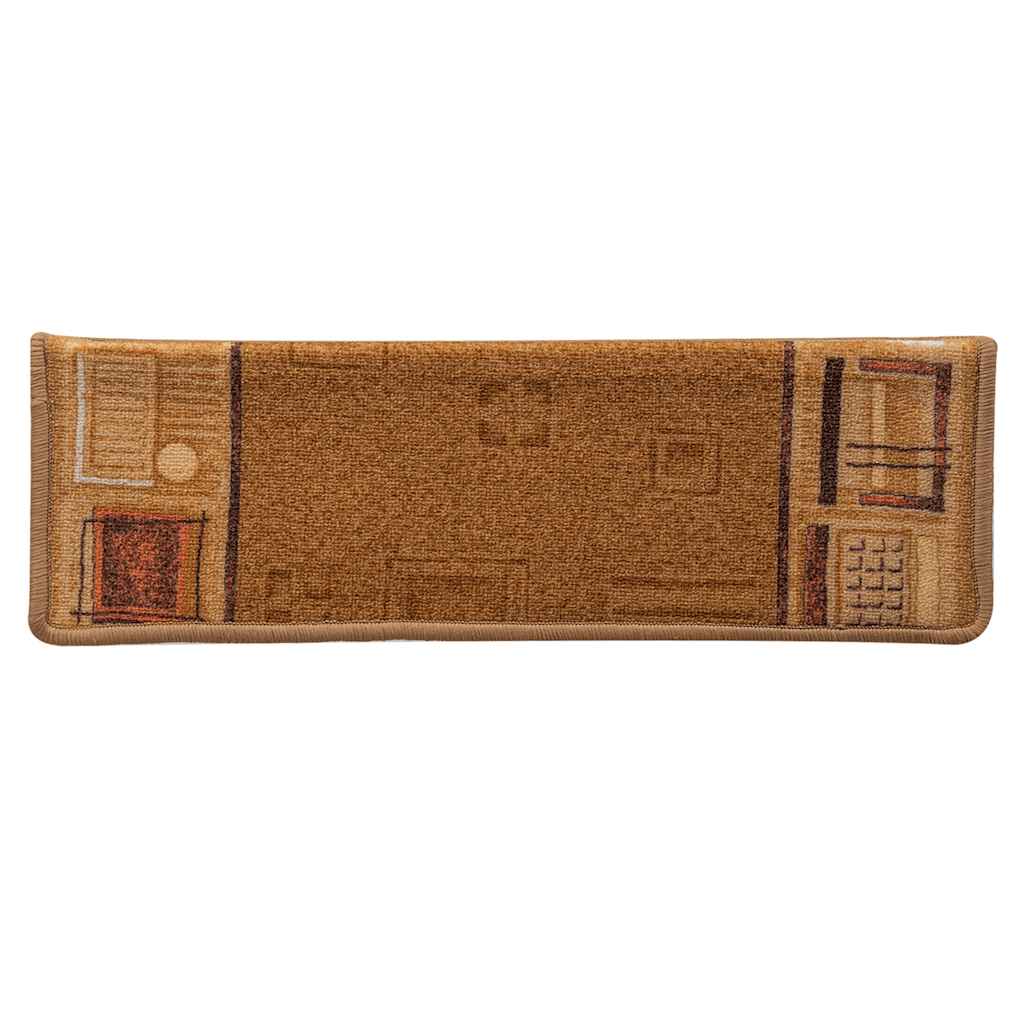 Tapis de marche antidérapants auto-adhésifs 10 pcs 65x21x4 cm Beige