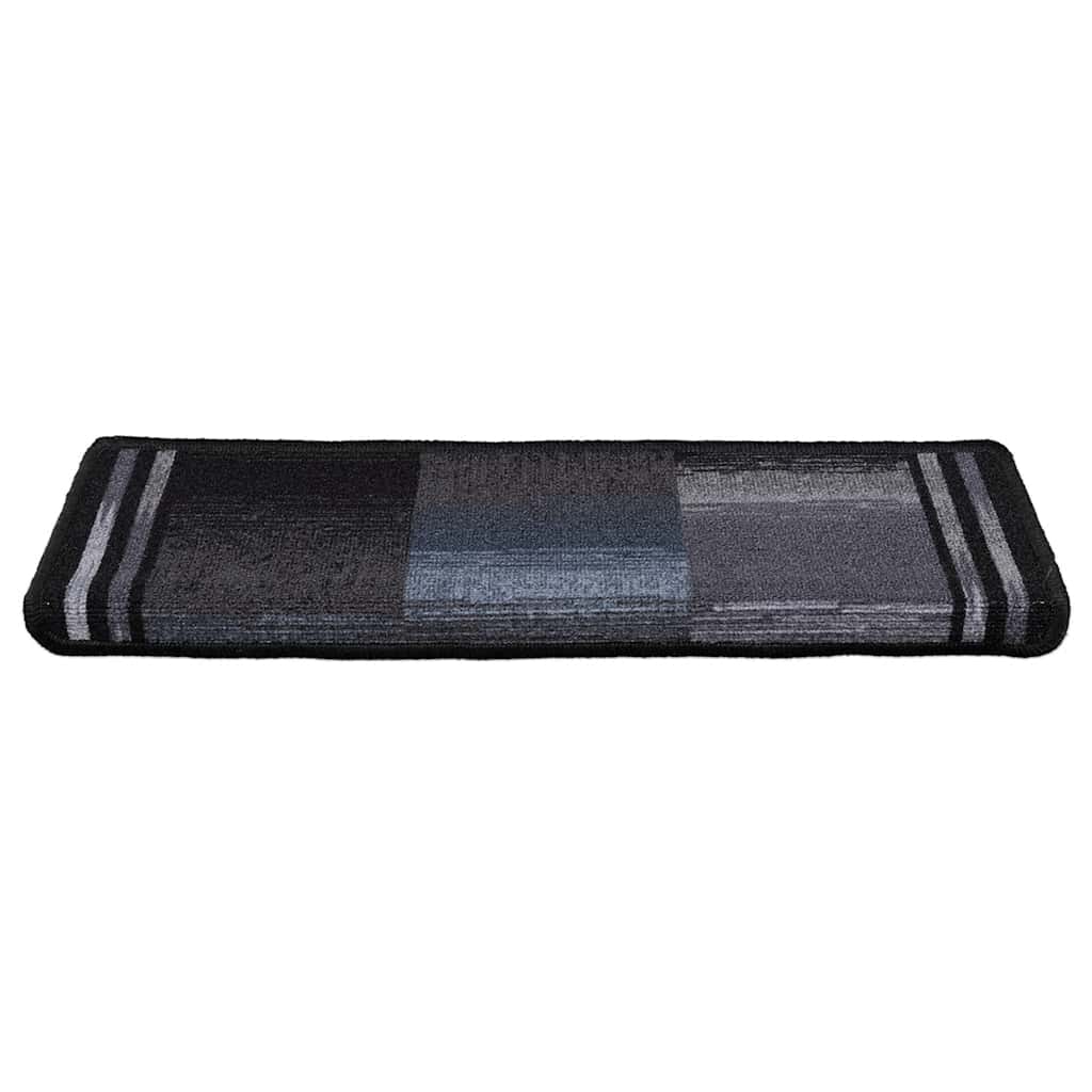 Tapis de marche auto-adhésifs 5 pcs 65x21x4 cm Noir Gris
