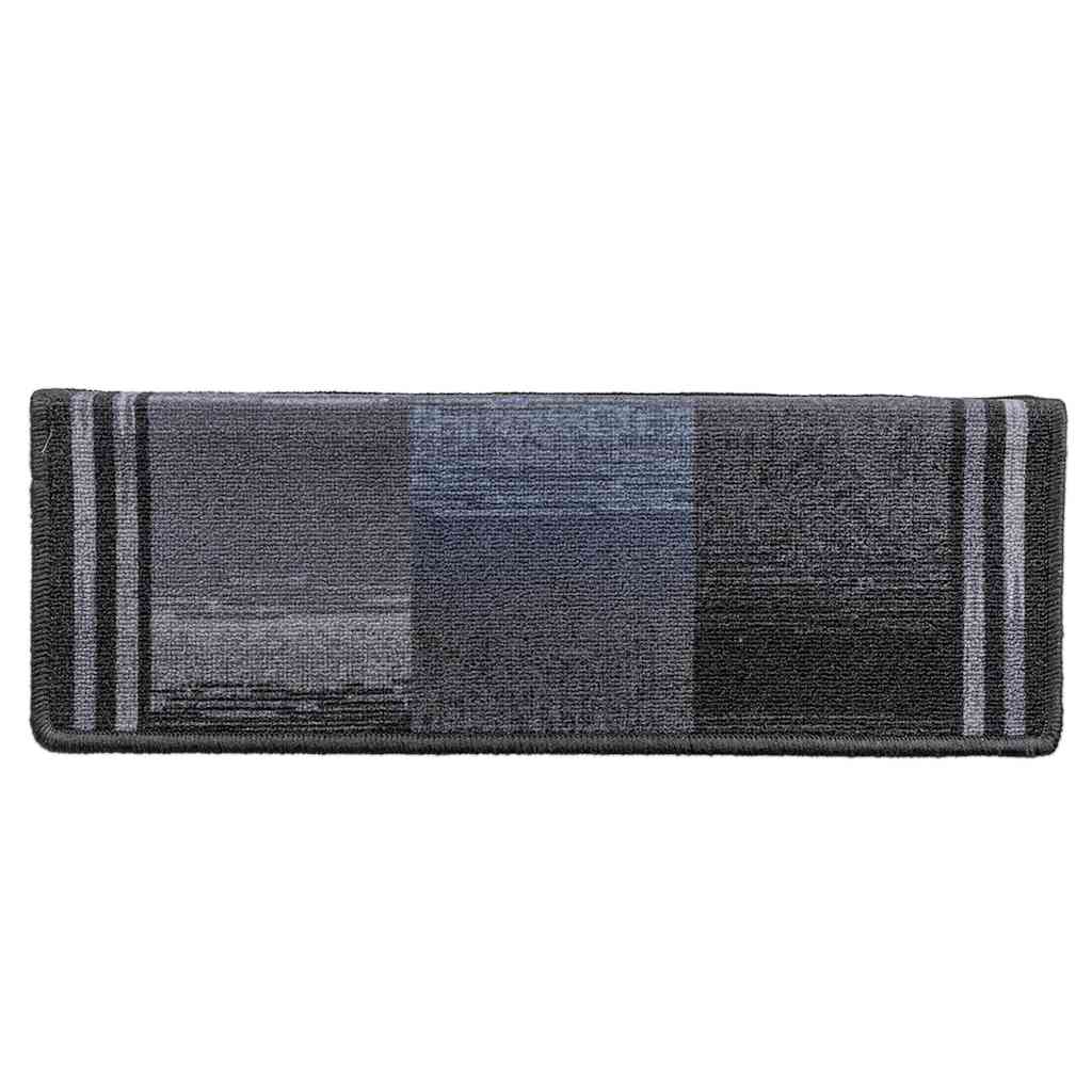 Tapis de marche auto-adhésifs 5 pcs 65x21x4 cm Noir Gris