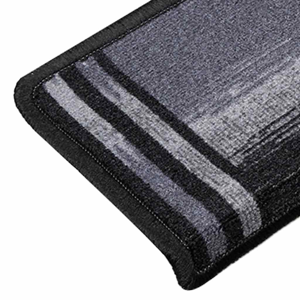 Tapis de marche auto-adhésifs 5 pcs 65x21x4 cm Noir Gris