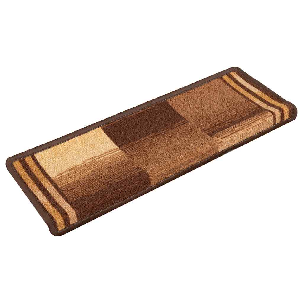 Stair Mats Self-Adhesive 5 pcs. 65x21x4 cm Brown