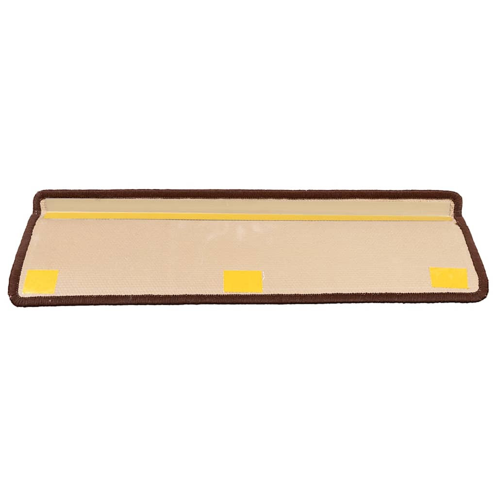 Stair Mats Self-Adhesive 5 pcs. 65x21x4 cm Brown