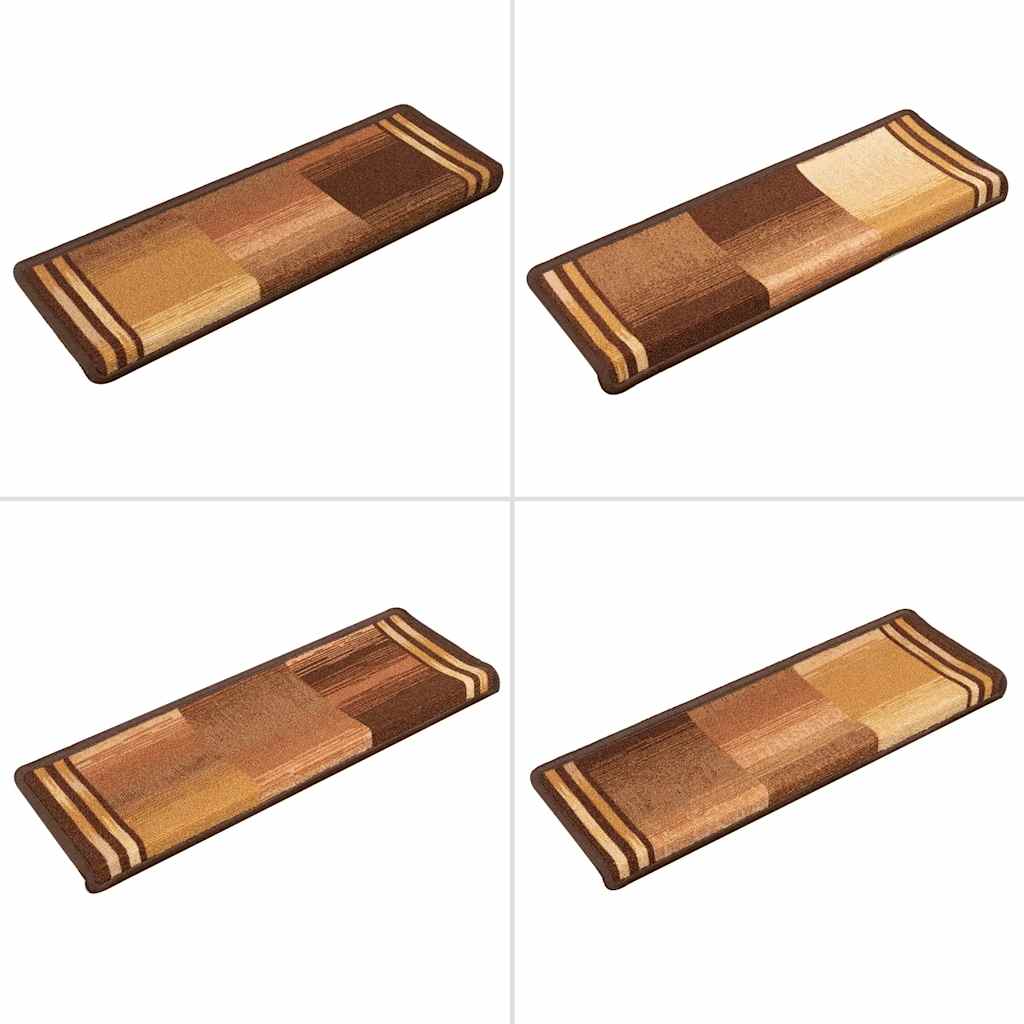 Stair Mats Self-Adhesive 5 pcs. 65x21x4 cm Brown