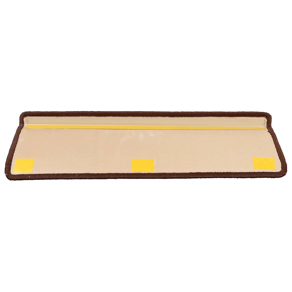 Tapis de marche adhésifs 10 pcs 65x21x4 cm Marron