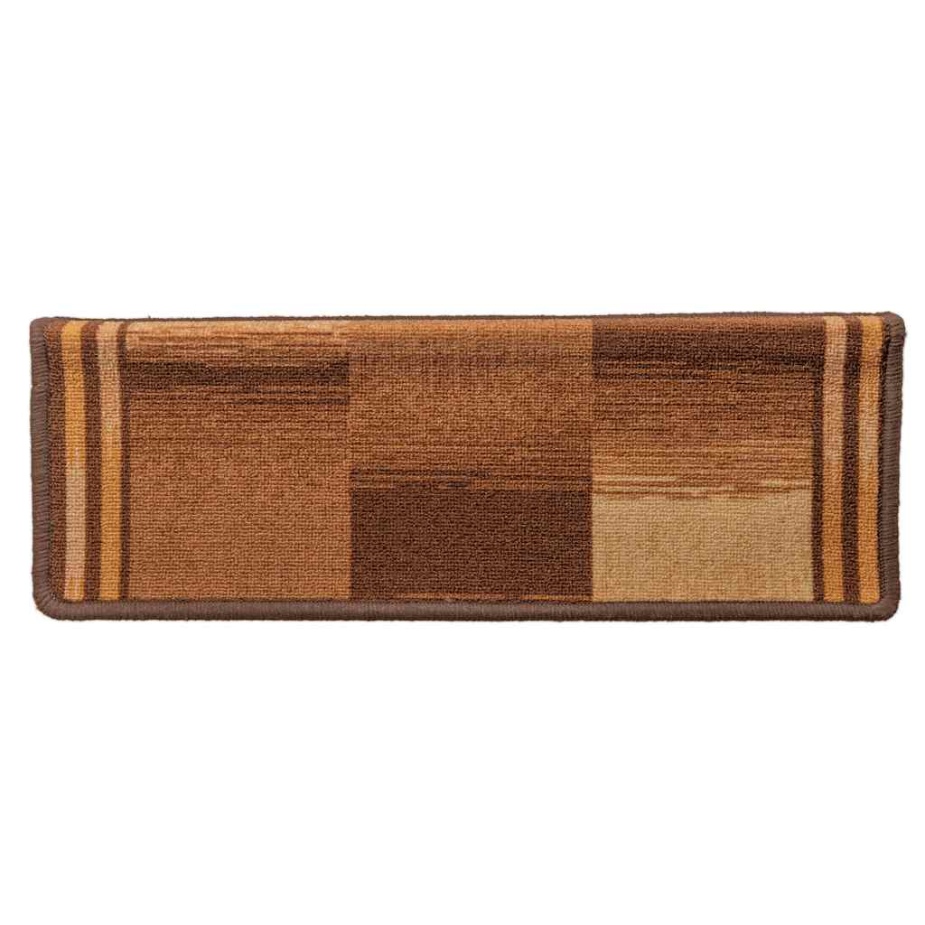 Tapis de marche adhésifs 10 pcs 65x21x4 cm Marron
