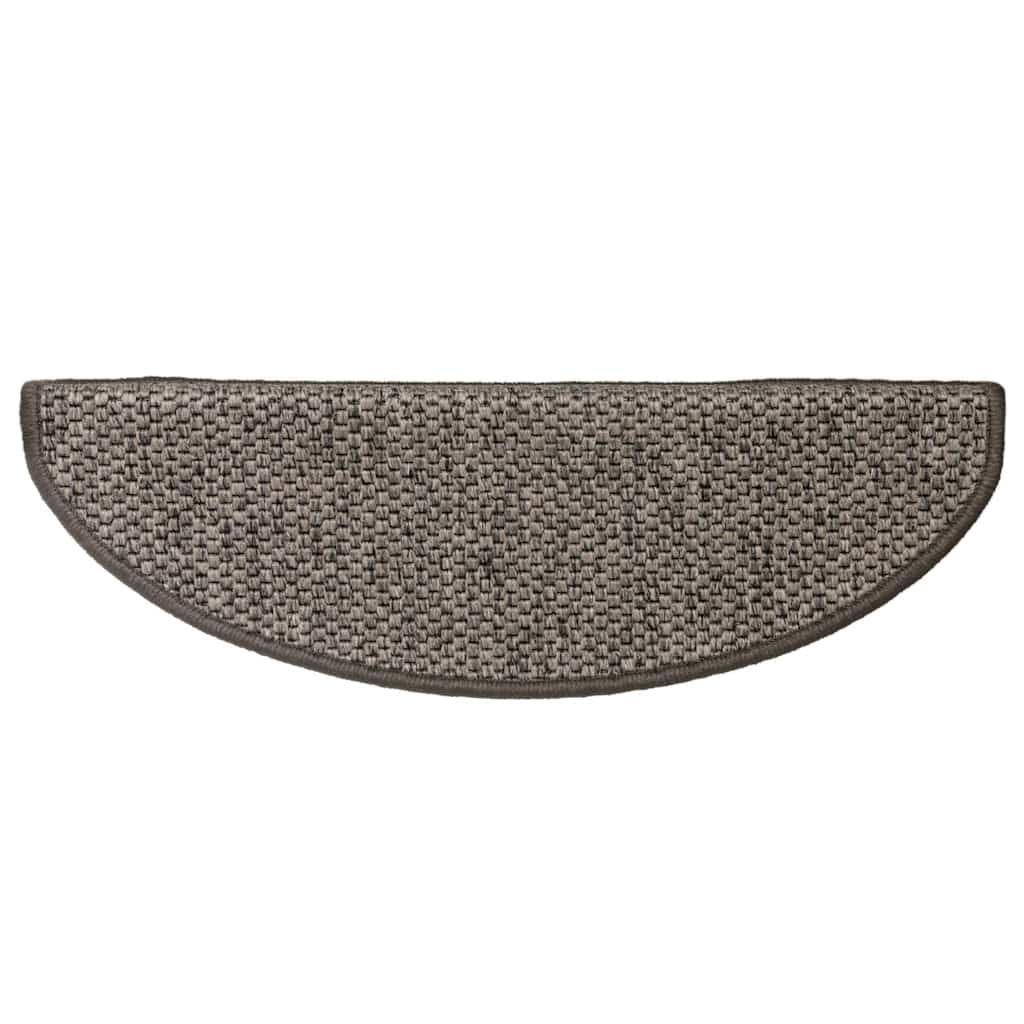 Self-adhesive Sisal Stair Treads 15 pcs. 65x21x4 cm Anthracite