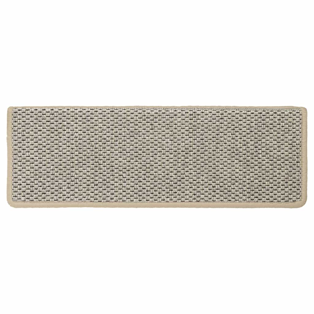 Treppenmatten Selbstklebend Sisal-Look 15 Stk 65x21x4 Grün