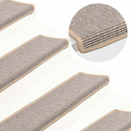 Stair Mats 15 pcs. 65x21x4 cm Silver Rectangular Edge
