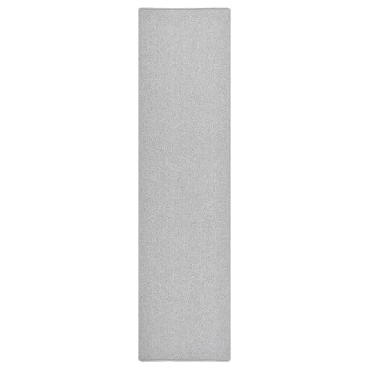 Light Grey Runner Rug 80x300 cm