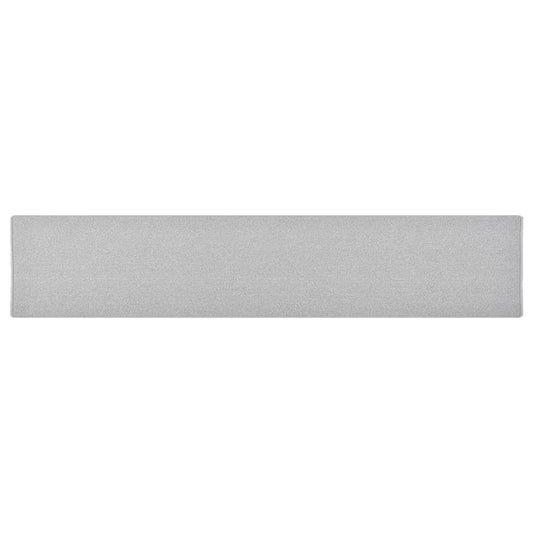 Runner Rug Light Grey 80x400 cm