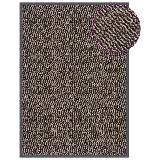 Paillasson tufté 40x60 cm Marron foncé