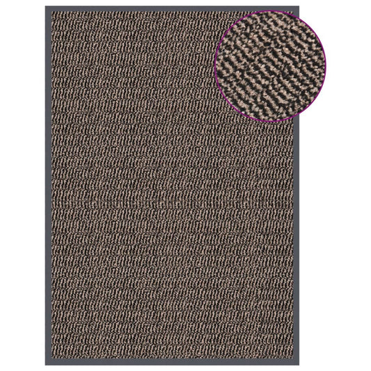 Paillasson tufté 60x90 cm Marron foncé