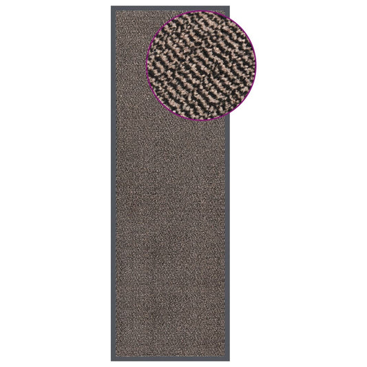 Paillasson tufté 60x180 cm Marron foncé