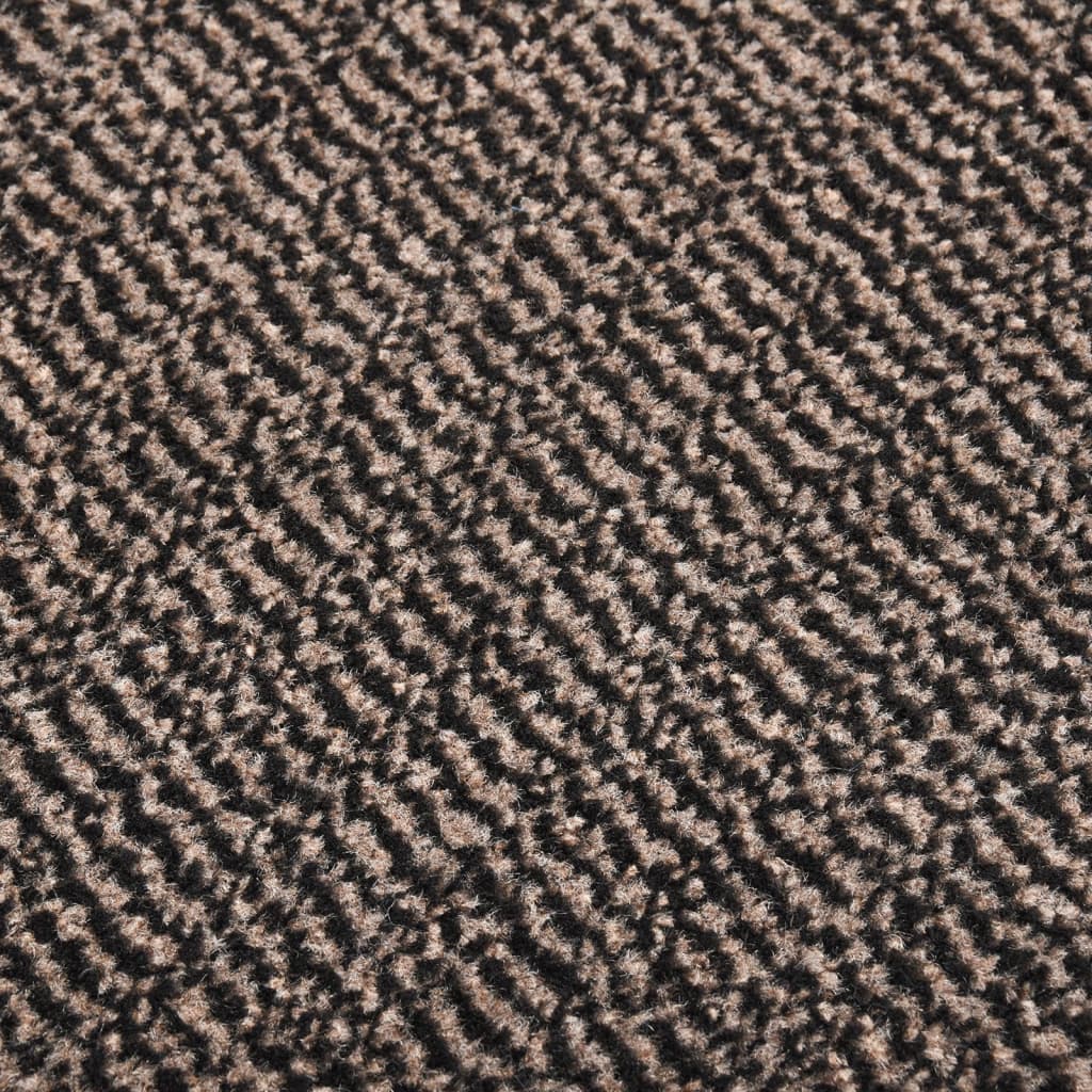 Tufted doormat 60x180 cm Dark brown