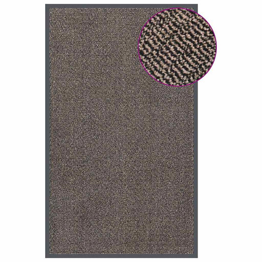 Paillasson tufté marron foncé 90x150 cm